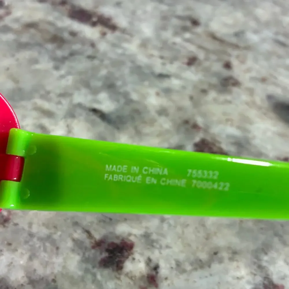 Girls Strawberry Sunglasses Polka Dot Red Green Summer Fun